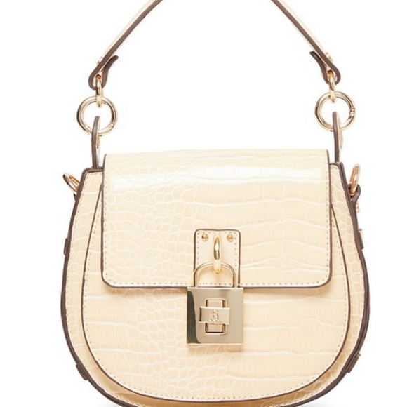 Steve Madden Handbags - NWT STEVE MADDEN Baubree Crocodile Embossed Crossb